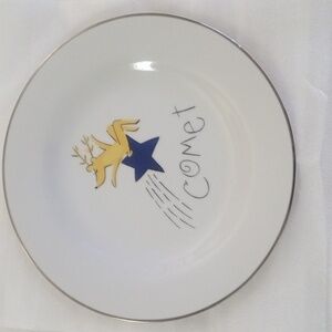 Pottery Barn Reindeer "Comet" Plate